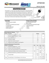 APT6M100K Datasheet Cover