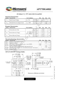 APT75DL60HJ Datasheet Page 2