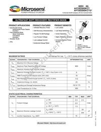 APT8DQ60KCTG Datasheet Cover