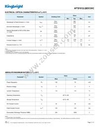 APTB1612LQBDCGKC Datasheet Page 2