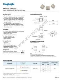 APTB1612LSURKCGKC Datasheet Cover