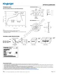 APTB1612LSURKCGKC Datasheet Page 4