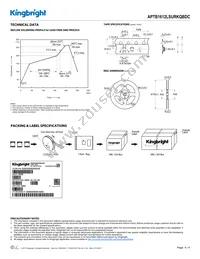 APTB1612LSURKQBDC Datasheet Page 4