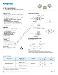 APTB1612LVBDSEKJ3C Datasheet Cover