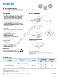 APTB1615SURKCGKC-F01 Datasheet Cover