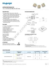 APTB1615SYKCGKC-F01 Datasheet Cover