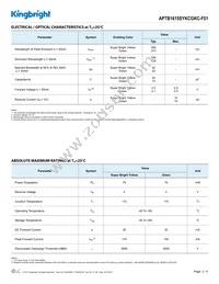 APTB1615SYKCGKC-F01 Datasheet Page 2