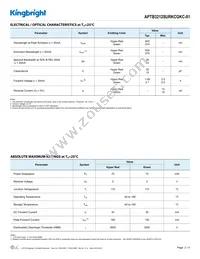 APTB3212SURKCGKC-01 Datasheet Page 2