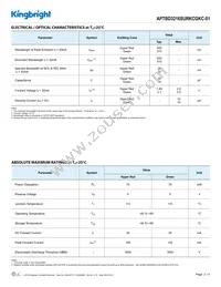 APTBD3216SURKCGKC-01 Datasheet Page 2