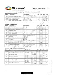 APTC80SK15T1G Datasheet Page 2