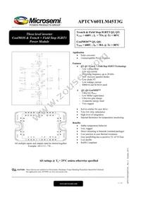 APTCV60TLM45T3G Datasheet Cover