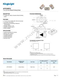 APTD1608F3C Datasheet Cover