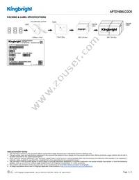 APTD1608LCGCK Datasheet Page 4