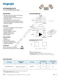 APTD1608LSECK/J3-PF Datasheet Cover