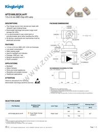 APTD1608LSECK/J4-PF Datasheet Cover