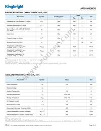 APTD1608QBC/D Datasheet Page 2