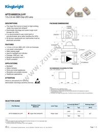 APTD1608SECK/J3-PF Datasheet Cover