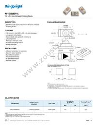 APTD1608SF4C Datasheet Cover