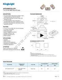 APTD1608SYCK/J3-PF Datasheet Cover