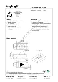 APTD1608ZGC Datasheet Cover