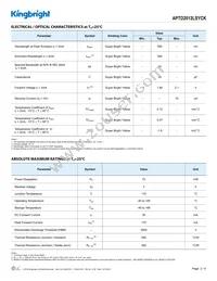 APTD2012LSYCK Datasheet Page 2