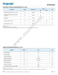 APTD2012SF4C Datasheet Page 2