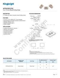 APTD3216F3C-P22 Datasheet Cover