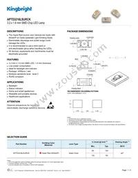 APTD3216LSURCK Datasheet Cover