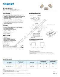 APTD3216LSYCK Datasheet Cover