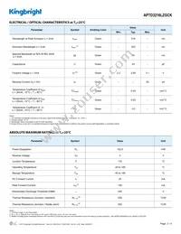 APTD3216LZGCK Datasheet Page 2