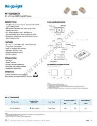 APTD3216QBC/D Datasheet Cover