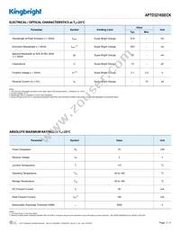 APTD3216SECK Datasheet Page 2