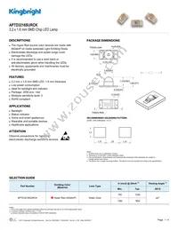 APTD3216SURCK Datasheet Cover