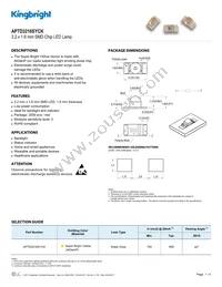 APTD3216SYCK Datasheet Cover