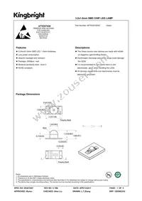 APTD3216ZGC Datasheet Cover