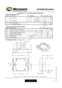 APTDR70X1601G Datasheet Page 2