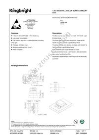 APTF1616QBDSURKCGKC Datasheet Cover