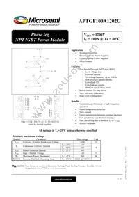 APTGF100A1202G Datasheet Cover