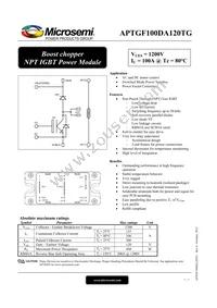 APTGF100DA120TG Datasheet Cover