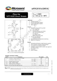 APTGF15A120T1G Datasheet Cover