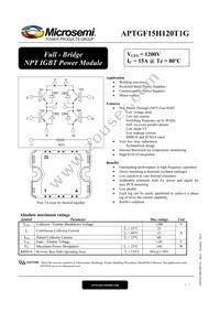 APTGF15H120T1G Datasheet Cover