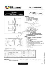 APTGF180A60TG Datasheet Cover