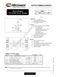 APTGF200DA120D3G Datasheet Cover