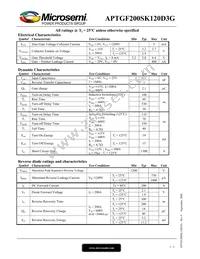 APTGF200SK120D3G Datasheet Page 2