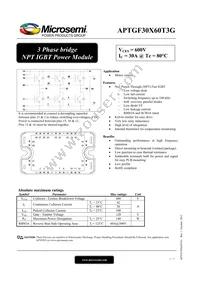 APTGF30X60T3G Datasheet Cover