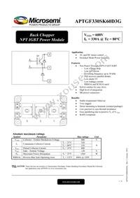 APTGF330SK60D3G Datasheet Cover