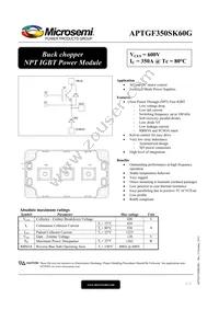 APTGF350SK60G Datasheet Cover