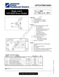 APTGF500U60D4G Cover