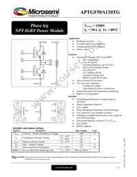 APTGF50A120TG Datasheet Cover