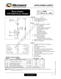 APTGF50DA120TG Datasheet Cover